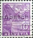 Stamps Switzerland -  Scott#221 intercambio, 0,20 usd, 10 cents. 1934