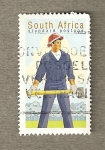 Stamps Africa - South Africa -  Trabajador