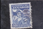 Stamps Ecuador -  TIMBRE PATRIÓTICO Y SANITARIO