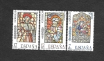 Sellos de Europa - Espa�a -  Edf 2815-2817 - Vidrieras Artísticas