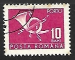 Stamps Romania -  Corneta de correos