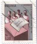 Sellos del Mundo : America : Bolivia : Conmemoracion del X Aniversario de la Revolucion del 9 de abril de 1952