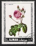 Sellos de Asia - Emiratos rabes Unidos -  Rosas, Ajman