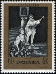 Stamps Poland -  Stanislaw Moniuszko (1819-1872), compositor