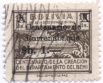 Sellos del Mundo : America : Bolivia : Centenario de la Fundacion de Rurrenabaque