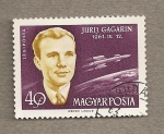 Stamps Hungary -  Julij Gagarin, Astronauta