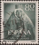 Sellos de Europa - Espaa -  Año Mariano  1954  80 cents