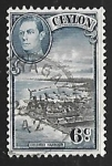 Sellos de Asia - Sri Lanka -  King George VI 