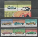 Stamps Cuba -  CUBA AUTOS CLÁSICOS 2016  SERIE COMPLETA N.H.