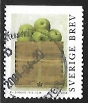 Stamps Sweden -  Caja con manzanas