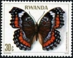 Sellos de Africa - Rwanda -  Mariposas