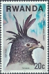 Stamps Rwanda -  Aves de presa