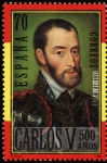 Stamps Spain -  Pintura de Carlos V