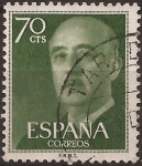 Sellos de Europa - Espaa -  General Franco  1955  70 cents