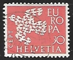Stamps Switzerland -  Europa - paloma