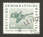 Stamps Germany -  422- III festival deportivos en Leipzig, salto de altura