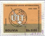 Sellos de America - Bolivia -  Centenario de la Union Internacional de Telecomunicacion