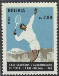 Sellos del Mundo : America : Bolivia : Conmemoracion del XXXII Campeonato sudamericano de tenis realizado en La Paz