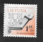 Stamps Lithuania -  950 - Instrumento musical tradicional Kankles