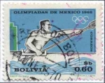 Stamps Bolivia -  Conmemoracion de la XIX Olimpiada realizada en Mexico