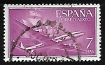 Stamps Spain -  Superconstellation and 'Santa Maria'