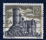 Stamps Spain -  Castillo de Peñafiel