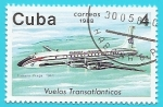 Sellos de America - Cuba -  Vuelos Transatlánticos - Cubana de Aviación