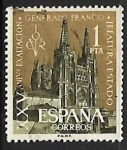 Stamps Spain -  XXV aniversario de la exaltacion del Gral Franco