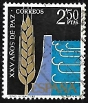 Stamps Spain -  XXV años de Paz Española - Regadios