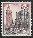 Stamps Spain -  Serie Turística - Catedral (Sevilla)