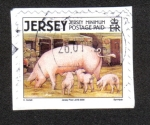 Sellos del Mundo : Europe : Jersey : Animales de Granja