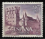 Sellos de Europa - Espa�a -  Castillos de España - Alcázar de Segovia