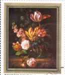 Stamps Hungary -  PINTURA- FLORES