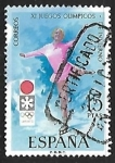 Stamps Spain -  XI Juegos Olímpicos de invierno en Sapporo - Patinaje artístico