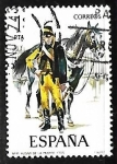 Stamps Spain -  Uniformes militares - Húsar de lamuerte