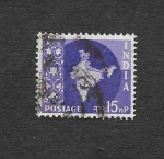 Stamps India -  283 - Mapa