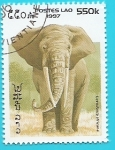 Sellos de Asia - Laos -  Elefante Africano de sabana