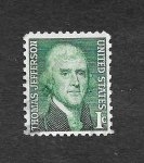 Sellos de America - Estados Unidos -  1278 - Thomas Jefferson