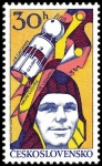 Stamps Czechoslovakia -  Investigación aeronáutica