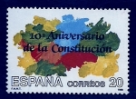 Stamps Spain -  10 Aniv. de la constitucion