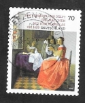 Stamps Germany -  3071 - Jan Vermeer van Delft, La chica de la copa de vino