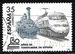 Stamps Spain -  150º Años del ferrocarril en España 