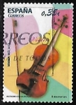 Stamps Spain -  Instrumentos musicales - Violín