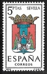 Stamps Spain -  Escudos de las Capitales de las provincias Españolas - Sevilla