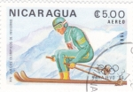 Stamps Nicaragua -  OLIMPIADA SARAJEVO'84