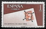 Stamps Spain -  Dia mundial del sello 1966