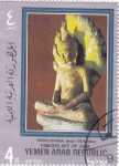 Stamps Yemen -  Figura de Buda- Arte de Siam 