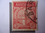 Sellos de Oceania - Australia -  ANZAC- centenario, 1915-1935 - Siglas-Acrónimo