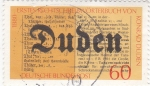 Stamps Germany -  CENTENARIO DICCIONARIO KONRAD DUDEN 