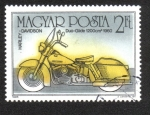 Sellos de Europa - Hungra -  Harley-Davidson Duo-Glide, 1960